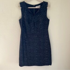 Ann Taylor Loft Black & Grey Sleeveless Cocktail dress Size 12